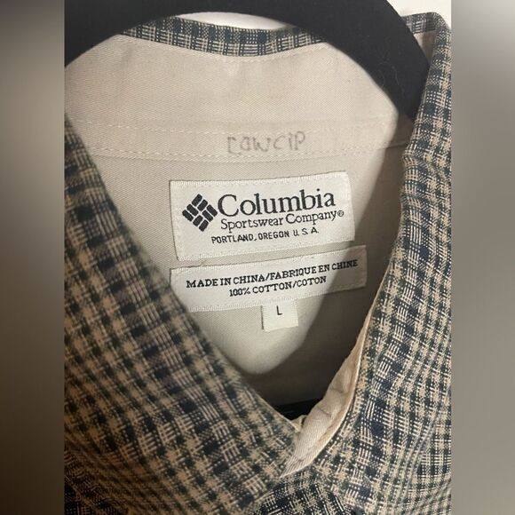 S10 Columbia Size Large Long Sleeve Button Down Shirt - Picture 3 of 5
